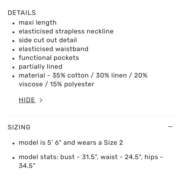 NWT navy strapless Petal and Pup dress - Picture 7 of 10